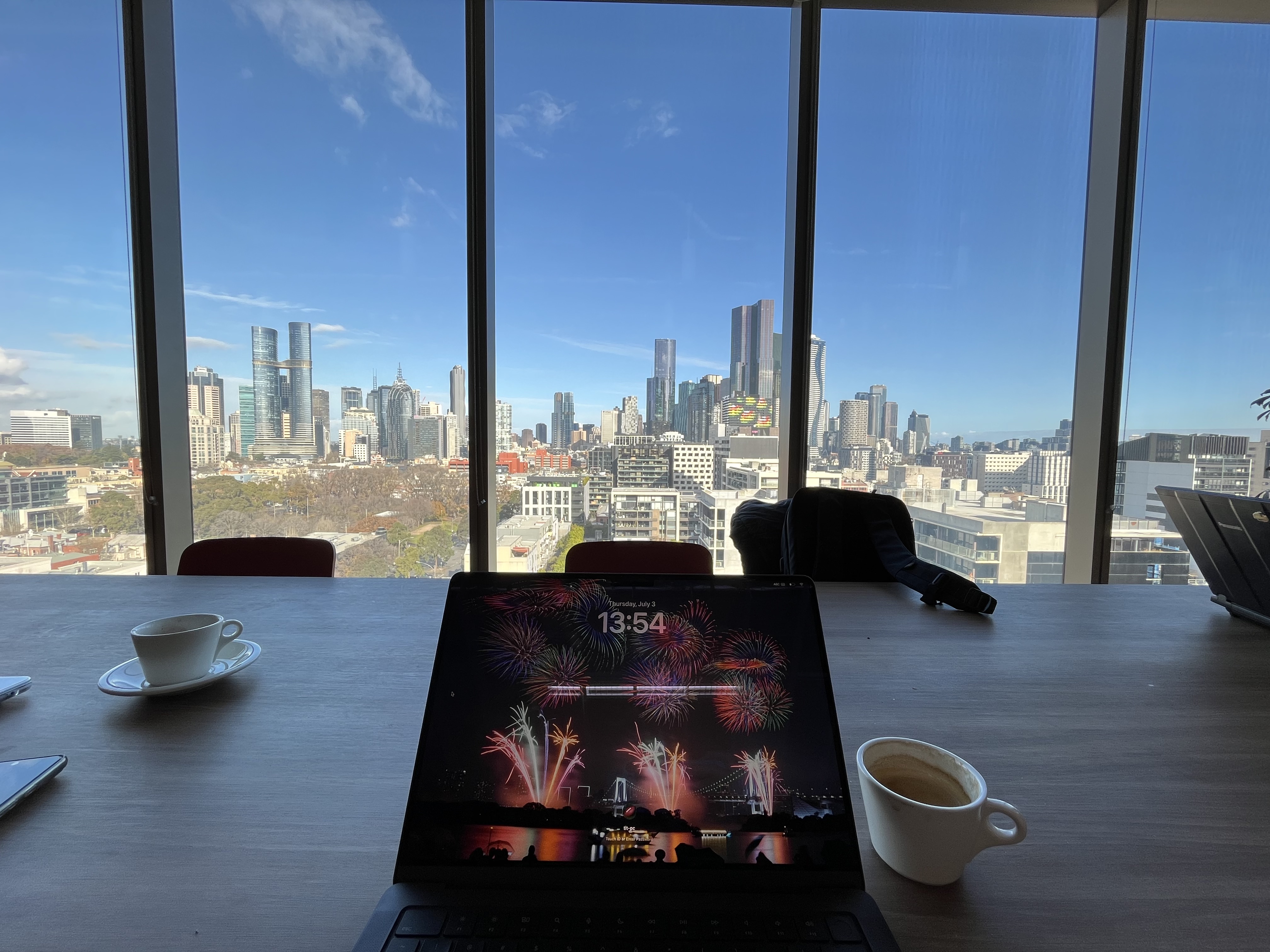 Melbourne City View from University of Melbourne